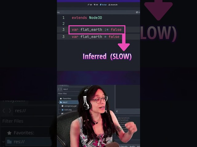 Statically typed variables = SPEED! (Godot)
