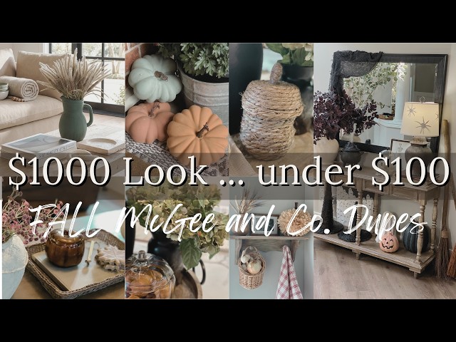 EVERY McGee & Co Fall Dupe I DIYed | High End Fall Look for Less