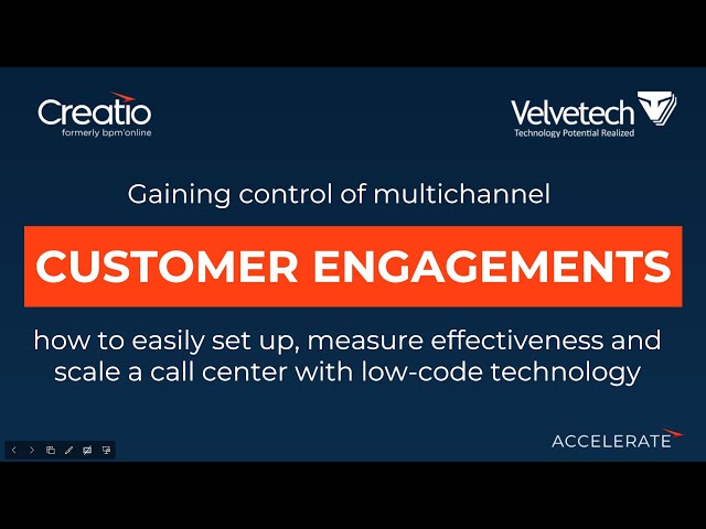 Gaining control of multichannel customer engagements with no-code technology | Creatio