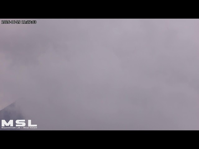 🔴 LIVE: Mayon Volcano Eruption, PH (SSW view) [RPi ircut-v2cam] 23:30 Jun-28-2026 (PST)