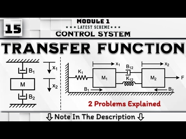 15 Transfer Function 2 Problem Explained Module 1 || Control System 4th Sem ECE VTU