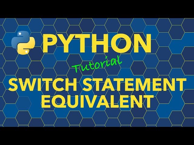 Python Switch Statement Equivalent