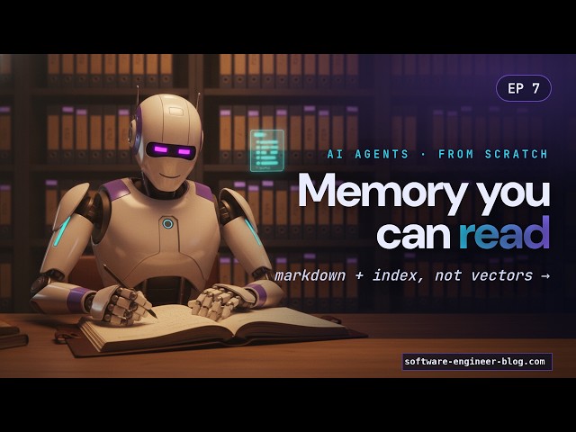 Ep7 · Markdown Memory From Scratch — Files + an Index Instead of Vectors (Python)