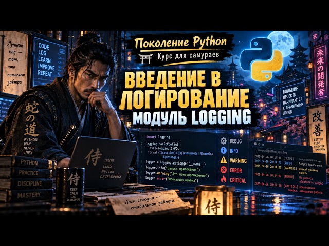 "Поколение Python": Курс для самураев: Введение в логирование и модуль logging