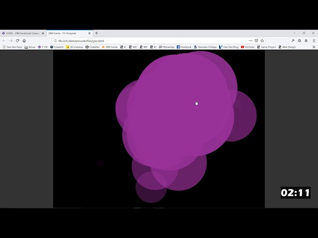 Code in FIVE Minutes with ZIM (21 - Animated Goo!) JavaScript for HTML Canvas - Learn with ZIMjs