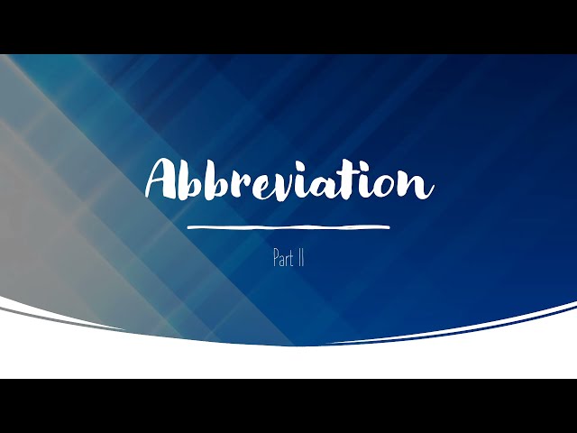Abbreviation (Part II) || Swaroop2sky || Societal Impacts || IP & CS