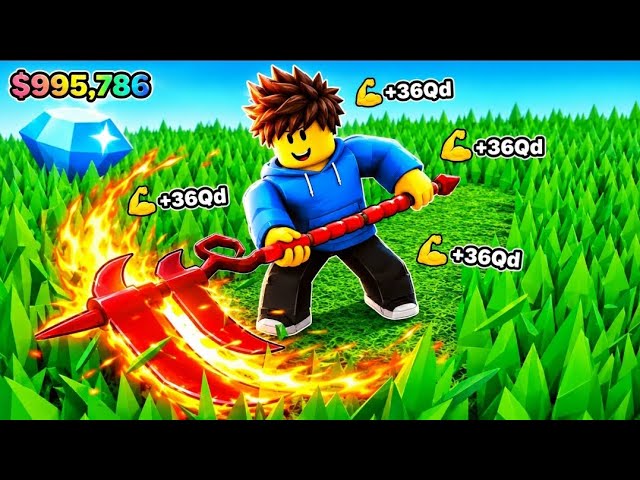 I BECAME BILLIONAIRE IN+1 GRASS CUTTER ROBLOX 😱