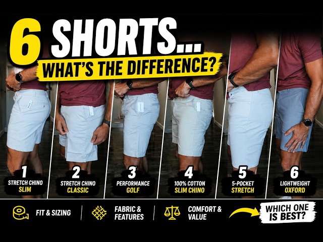 Amazon Essentials 7" Chino Shorts: All 6 Versions Compared (Fit, Fabric & Value)