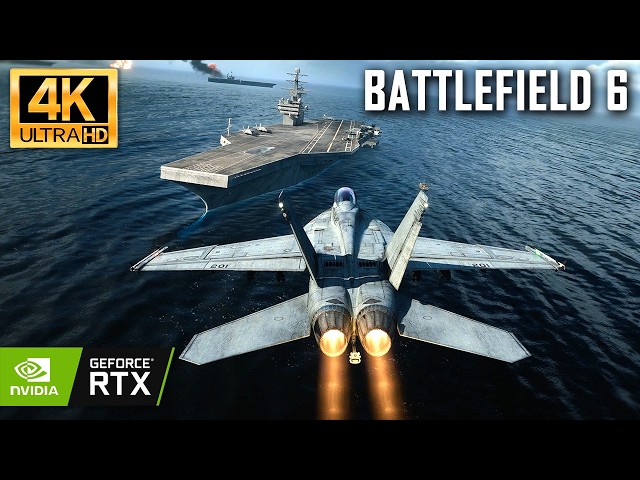 Battlefield 6 : F/A-18 Super Hornet Jet Gameplay [ 4K OVERKILL GRAPHICS ]
