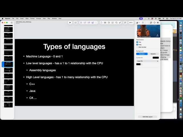 CSC2000 9/8/26 ram usage, local llms, coding in an AI world with AI being the new backend...