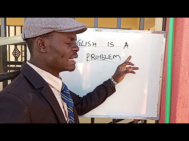 ENGLISH IS A PROBLEM.