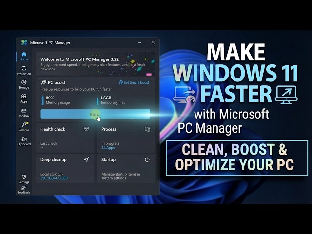 Microsoft PC Manager Full Guide | Speed Up Windows 11 PC Easily (2026)
