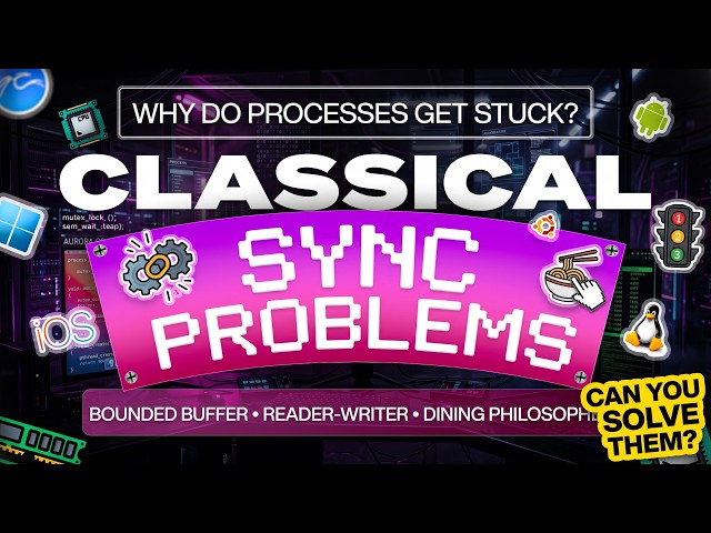 Classical Synchronization Problems | Bounded Buffer, Reader-Writer & Dining Philosophers