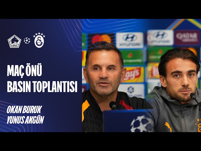 🔴 Press conference with our head coach Okan Buruk and Yunus Akgün ahead of the Lille match