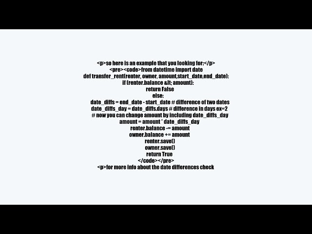 how can i make a mount of balance to counts according to a specific days in Django