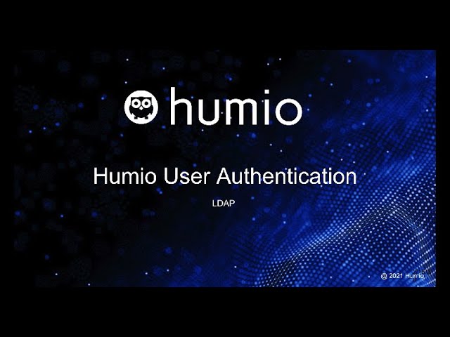 LDAP Authentication with Humio