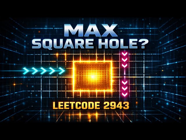 Leetcode 2943. Maximize Area of Square Hole in Grid