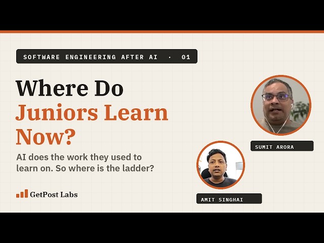 Where Do Junior Engineers Learn Now? · SEAI #1