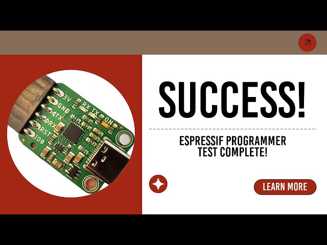 Espressif programmer test success! 💻✨🔧