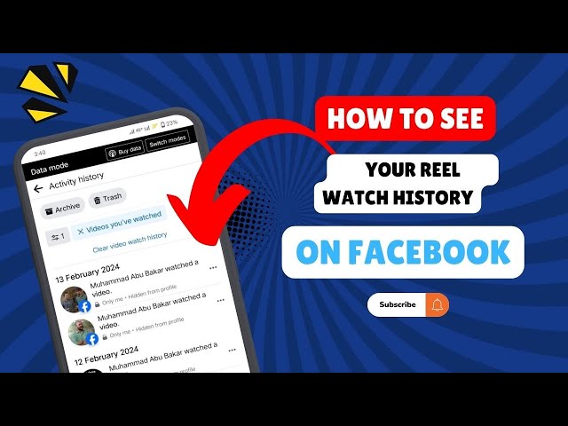 how to see reels history on facebook | how to see watch history on facebook #facebook