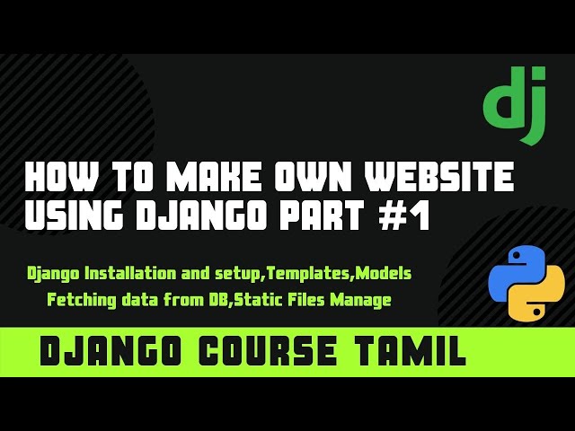 How to make own website using Django #1 | Complete Tutorials in Tamil