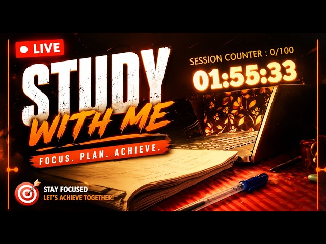 🔴 Study With Me LIVE | GATE DSAI 2027 | 4-Hour Deep Focus Session | Pomodoro 📚