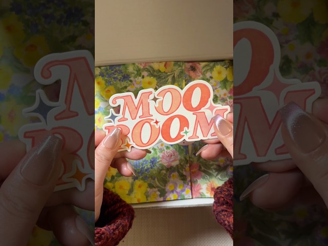 Unboxing🌼MOOBOOM🌼journal supplies @mooboomplanner #asmr #sticker #journal #scrapbooking