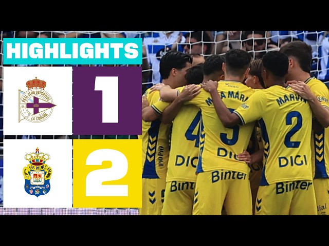 RC DEPORTIVO 1 - 2 UD LAS PALMAS | LALIGA HYPERMOTION HIGHLIGHTS