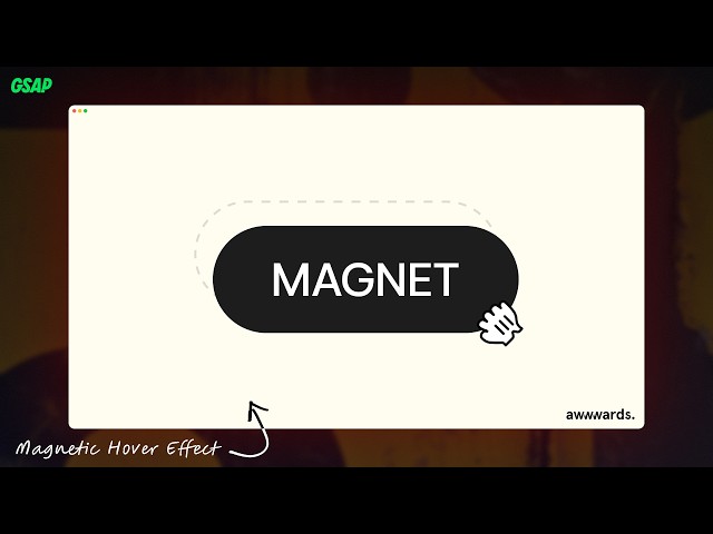This Magnetic Hover Effect Makes Your UI Feel Premium | React, Typescript, GSAP