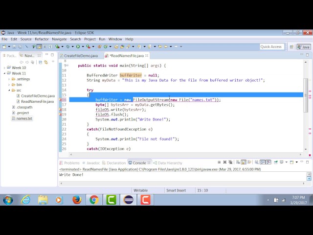 Java - Writing to a File using BufferedWriter