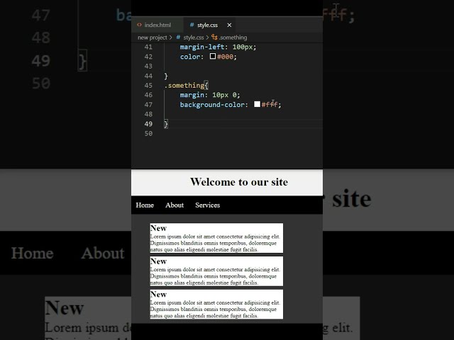Simple Website Layout Design in Html and CSS. #html #css.
