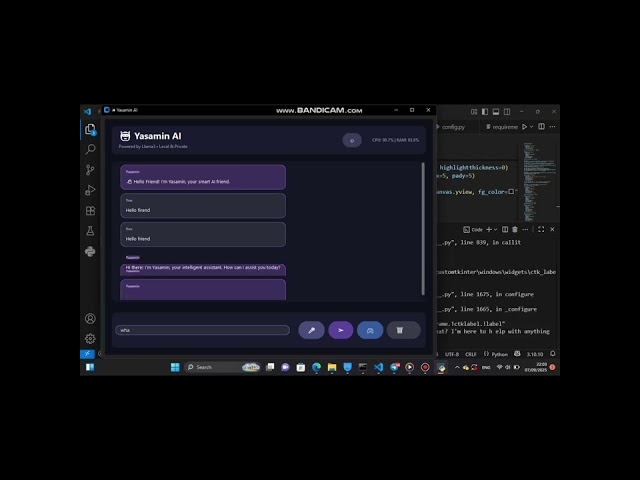 Ultimate AI Agent Desktop App — Voice, Themes, System Monitor, Mini-Game & Local Llama3 Intelligence
