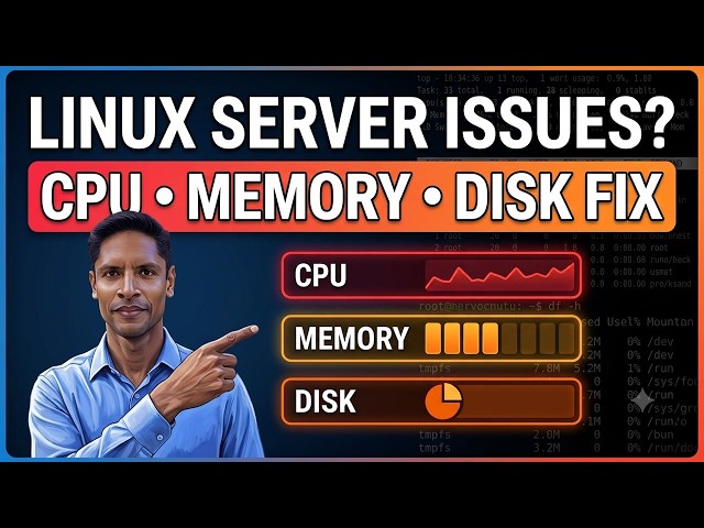 Linux Server Down? Fix CPU Memory and Disk Issues Fast