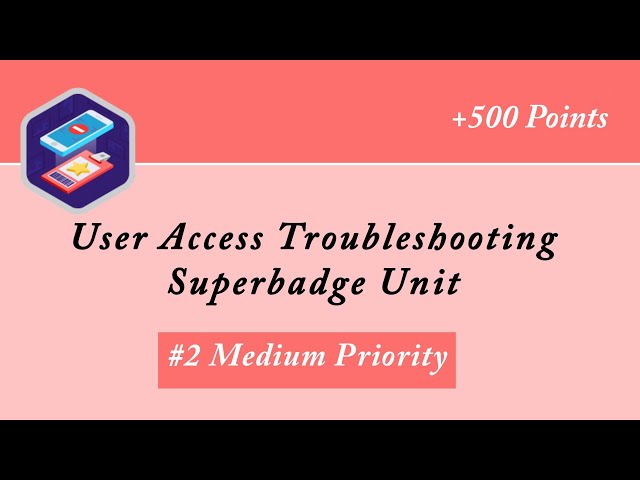 Medium Priority || User Access Troubleshooting Superbadge Unit || Salesforce || Trailhead || Admin