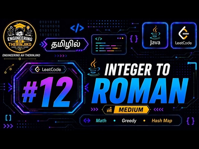 LeetCode Question #12: Integer to Roman | Java Solution Explained | #leet #leetcode #interview #java