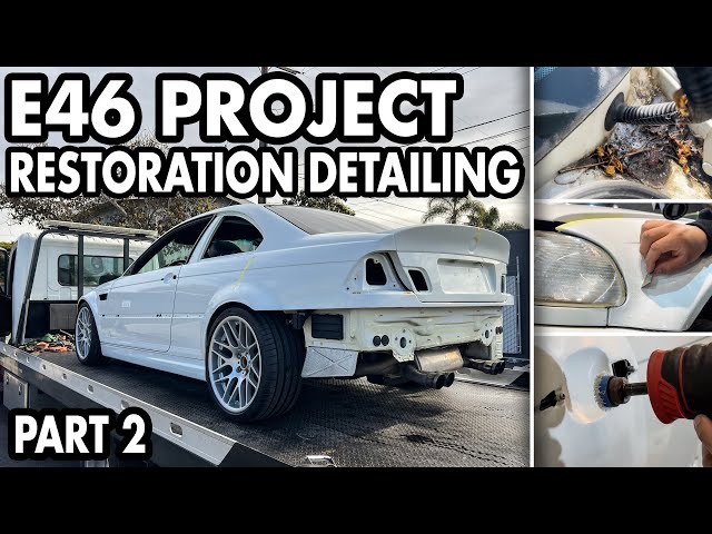 BMW E46 M3 RESTORATION! // Wet Sanding & Paint Correction // Part 2