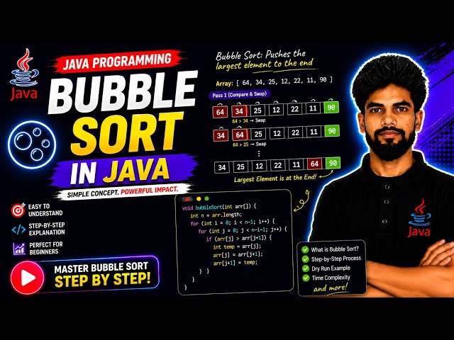 Bubble Sorting In Java Explained Step-by-Step | Master Arrays in Java