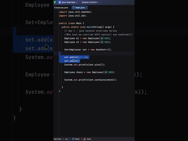 Why Must We Override BOTH equals() and hashCode()? | HashSet Interview Trap