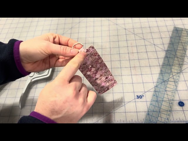 How to Sew & Finish a Lip Balm Holder Keychain | Faux Leather Sewing Tutorial