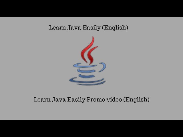 Learn Java Easily Promo video (English)