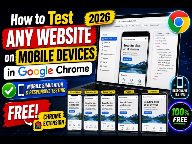 How to Test Any Website on Mobile Devices in Chrome – FREE Mobile Simulator & Responsive Testing