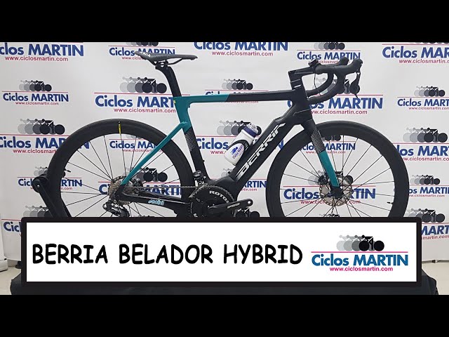 Biclcleta de carretera electrica con motor Polini. BERRIA BELADOR HYBRID. Estetica y potencia.
