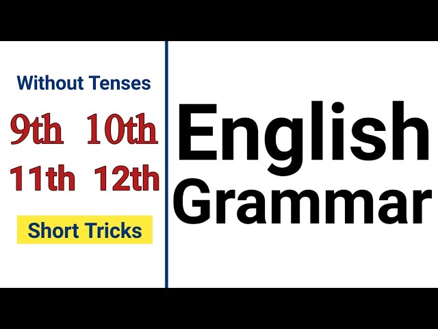 How to Solve All English Grammar MCQ'S For Every Exam | Short Tricks