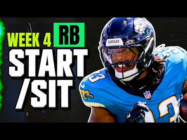 Week 4 RB START/SIT Every Match Up Analysis 🚨 MUST-Play or Bench Players (2026 Fantasy Football)