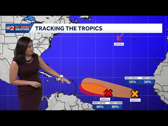 Cristobal now a remnant low after becoming tropical storm