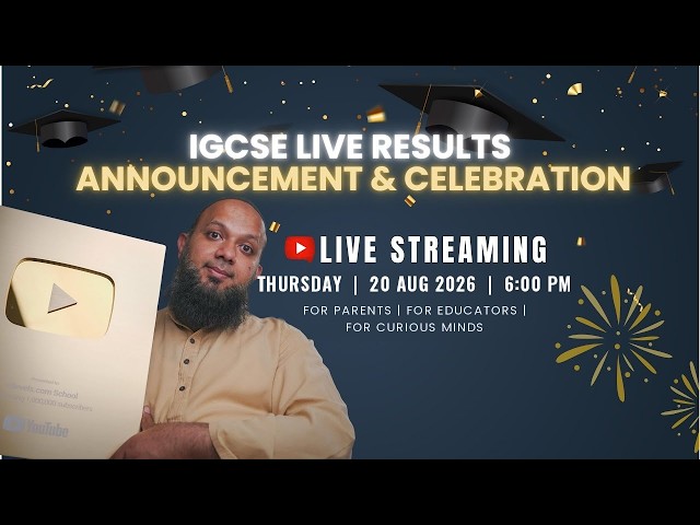 🎉 IGCSE LIVE Results Announcement & Celebration (May/June 2026 Results)
