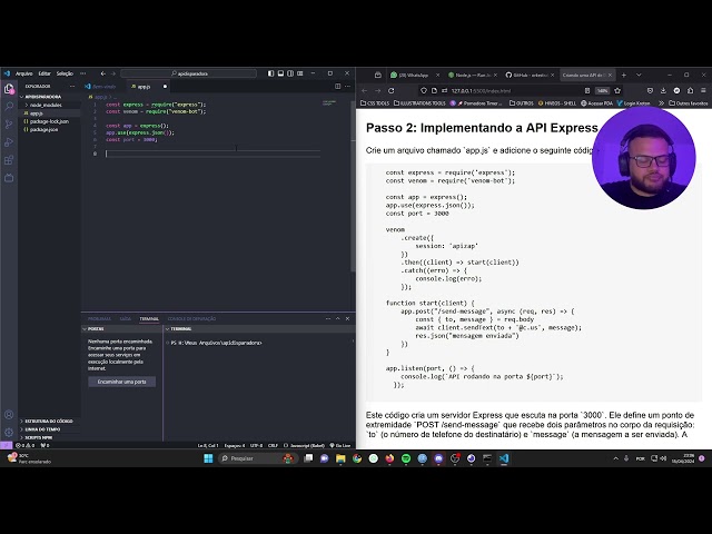 Crie sua Própria API do WhatsApp em Minutos com Node Express e Venom-Bot!