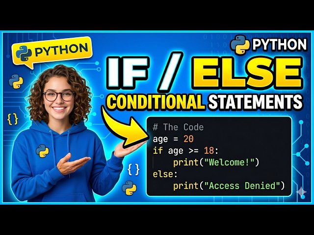 Python Conditional Statements Explained 🔥 | if else elif Tutorial for Beginners