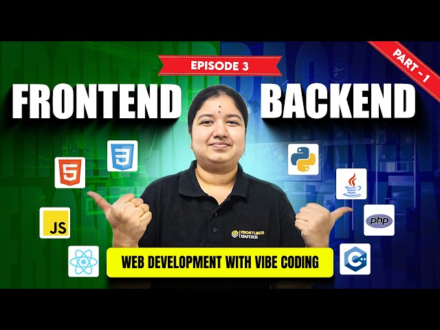 #Frontend vs #Backend Explained | Which Developer Should You Become? | Web Development Series EP 3