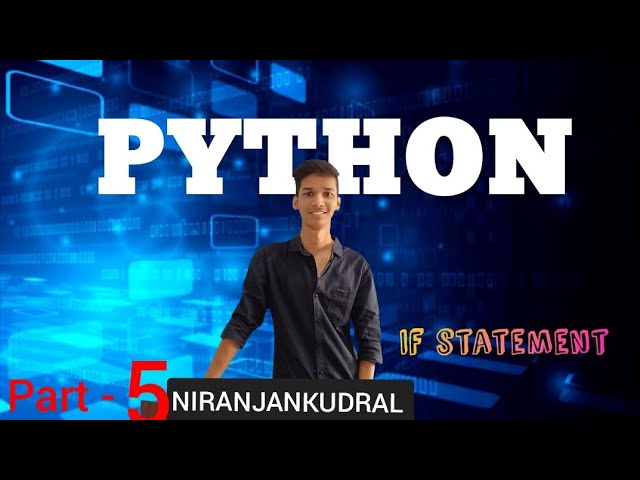 If statement related to python ll Basic of python ll Control structures